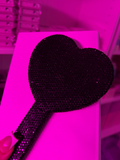 Black rhinestone mirror