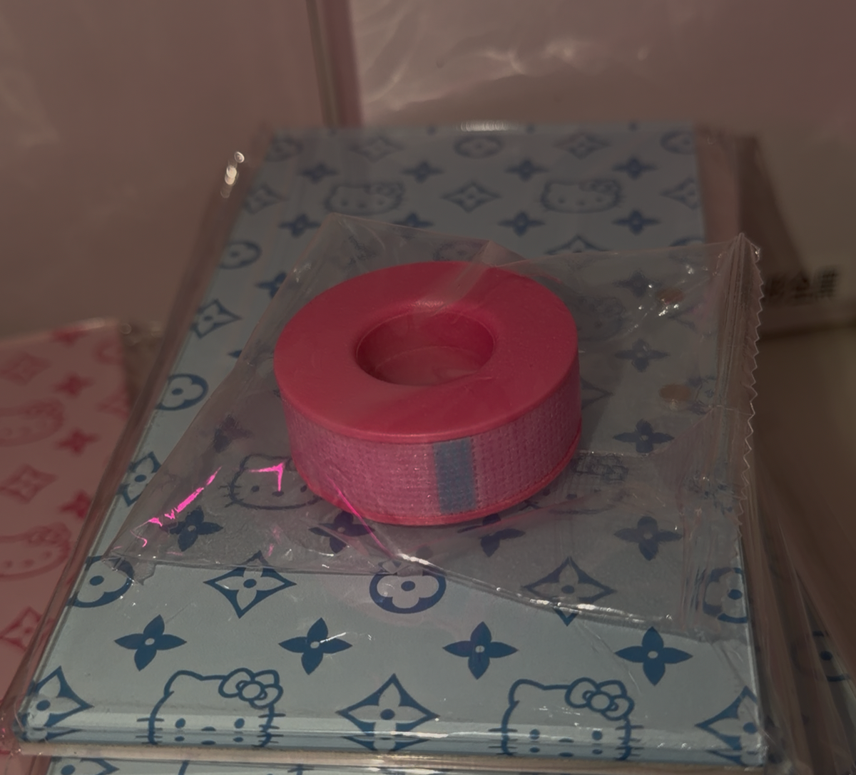 Pink sensitive lash tape